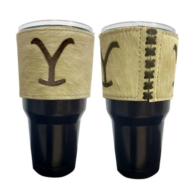 30 oz Tumbler ~ Cowhide "Y"