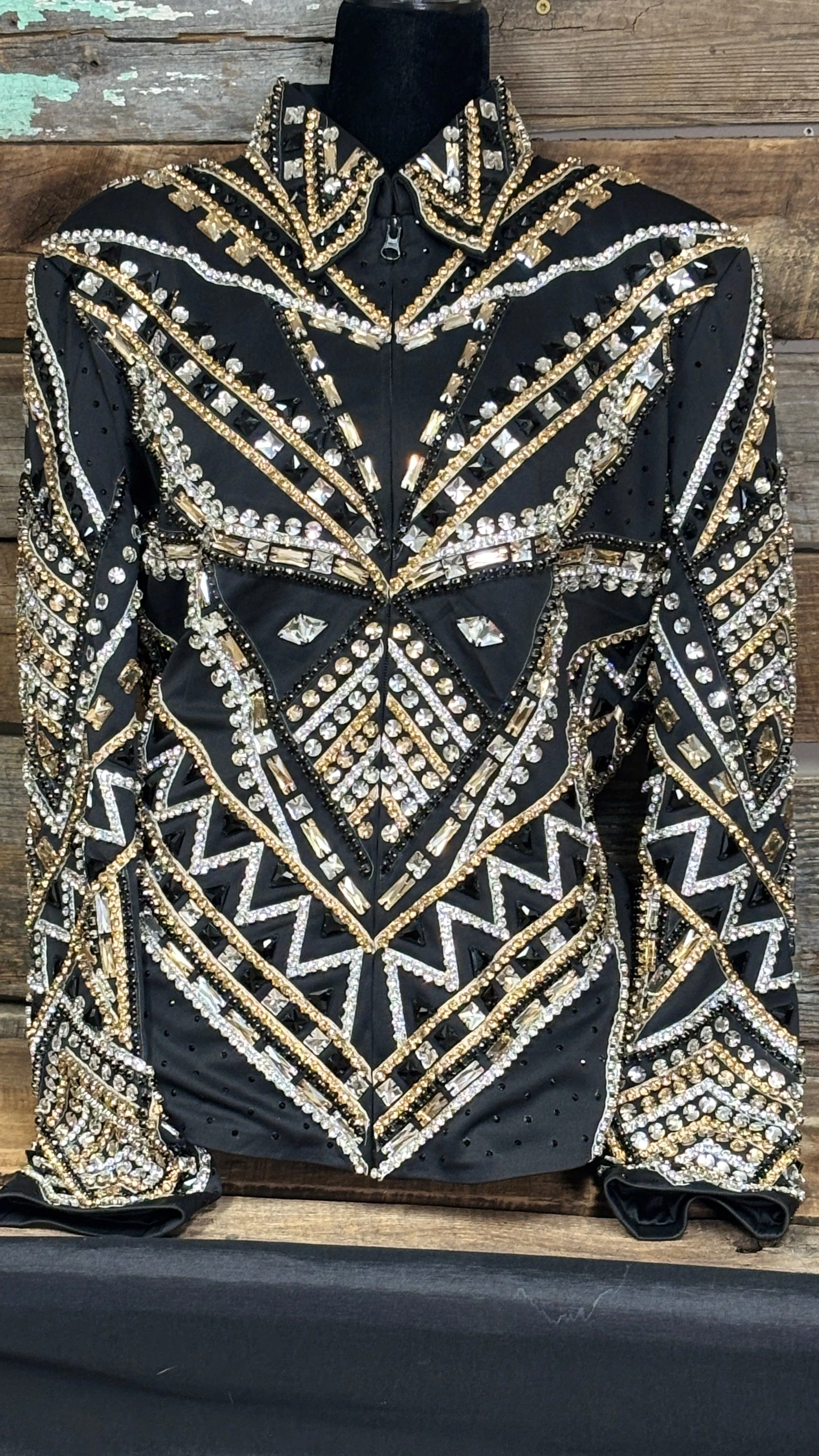 All Day  Show Jacket ~ Black & Gold
