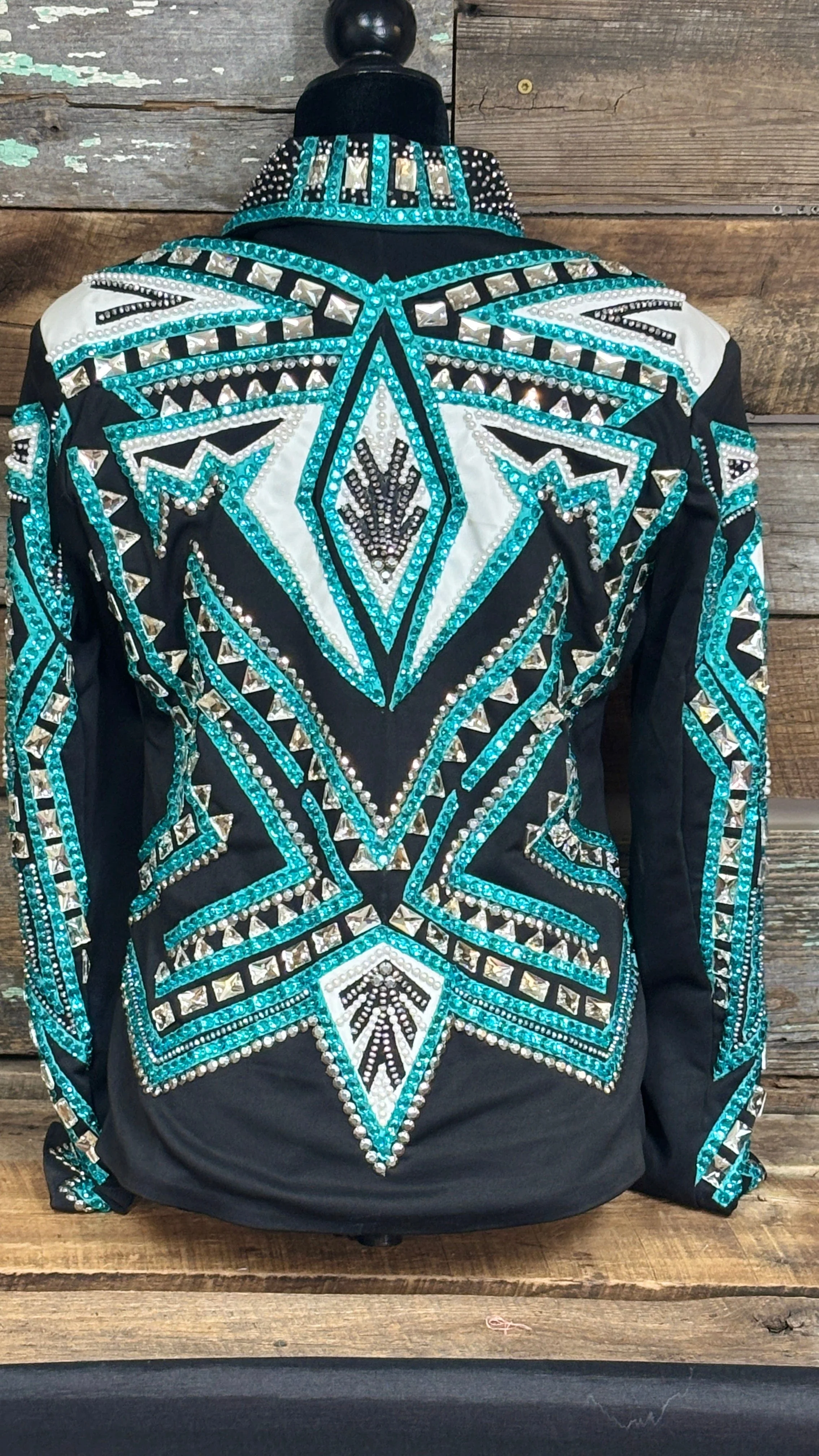 All Day  Show Jacket ~ Teal & White - Image 5