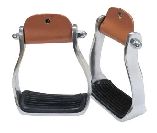Aluminum Stirrup W/Rubber Tread
