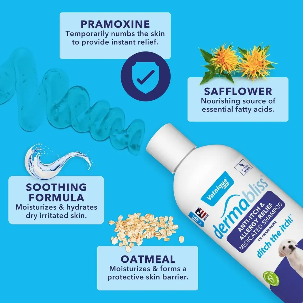 Anti-Itch & Allergy Relief Medicated Pet Shampoo - Image 3