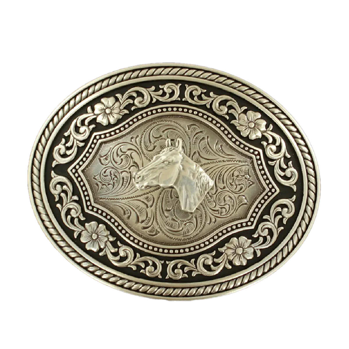 Antique Horse Head Belt Buckle