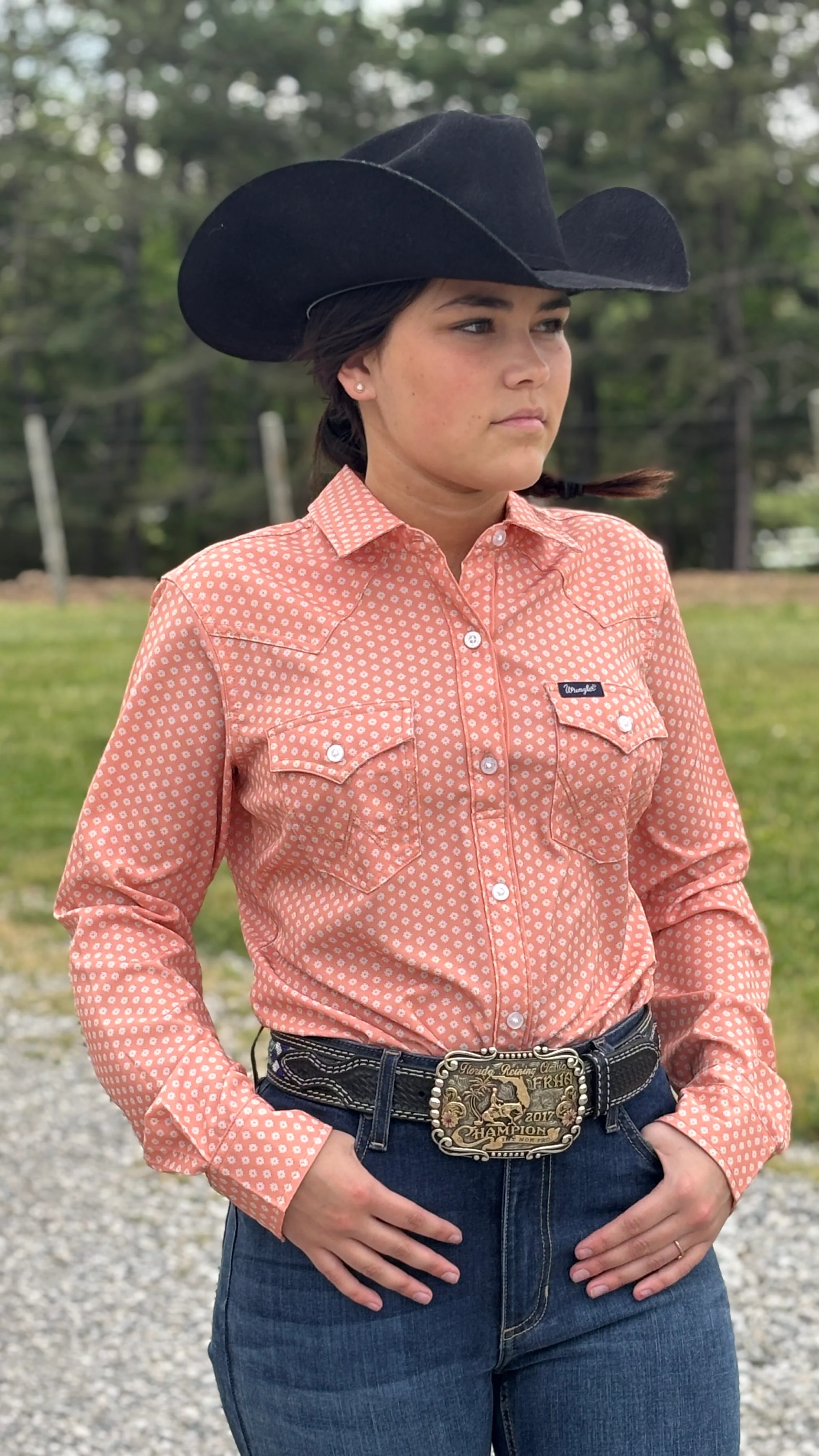 Aria Performance Shirt by Wrangler ~Orange