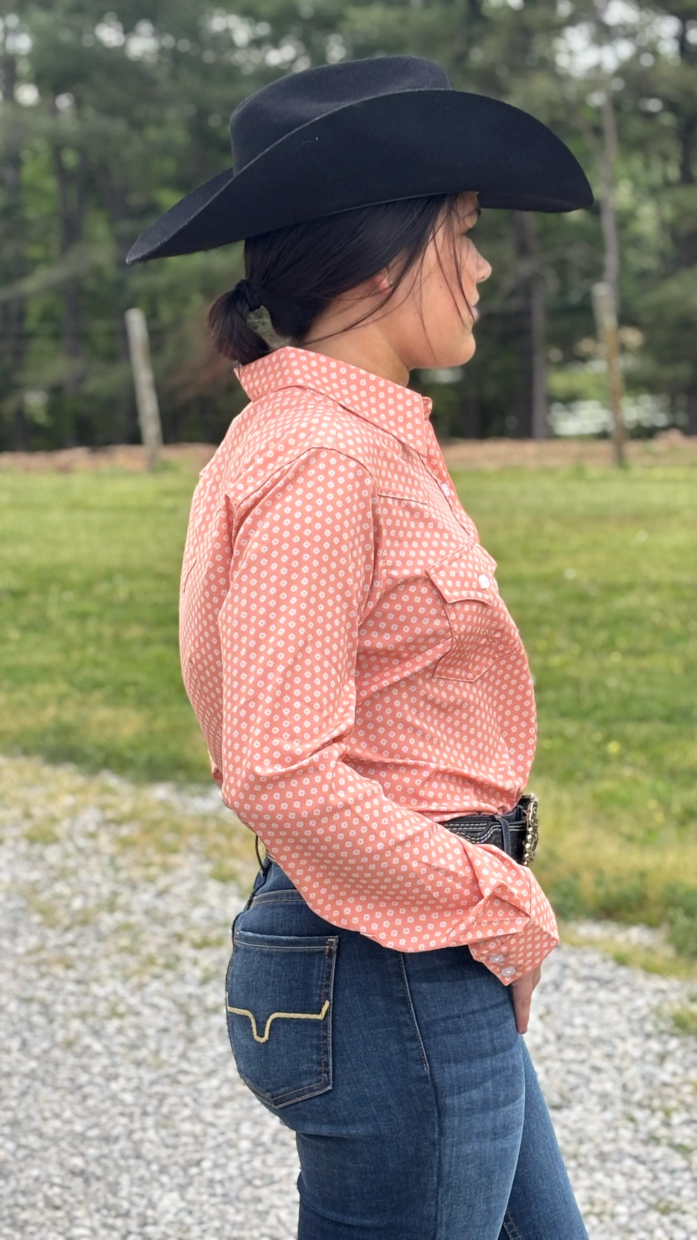 Aria Performance Shirt by Wrangler ~Orange - Image 2