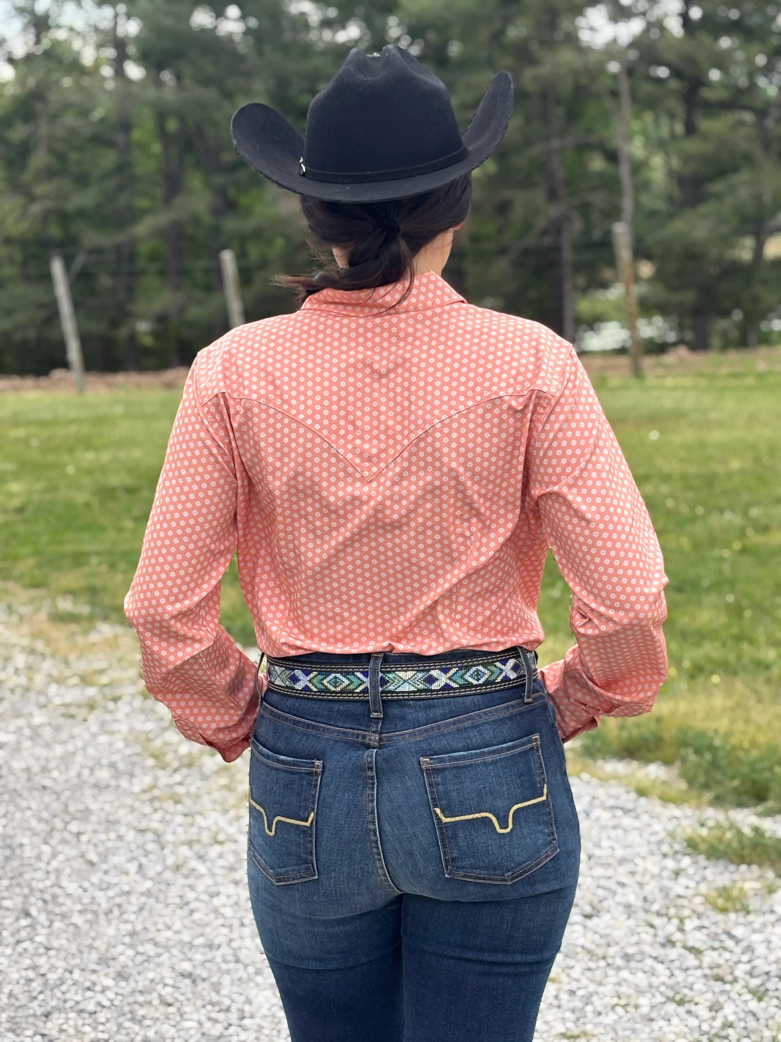 Aria Performance Shirt by Wrangler ~Orange - Image 3