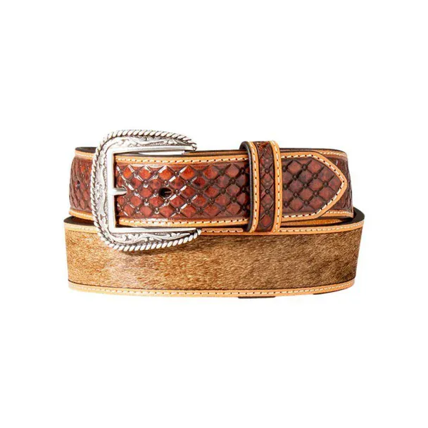 Ariat Diamond Embossed Calf Hair Belt