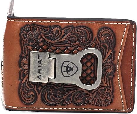 Ariat Money Clip ~ Tooled Floral