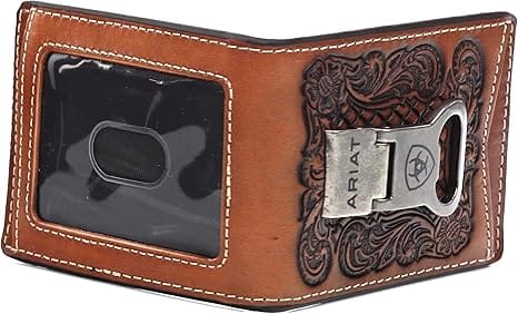 Ariat Money Clip ~ Tooled Floral - Image 2