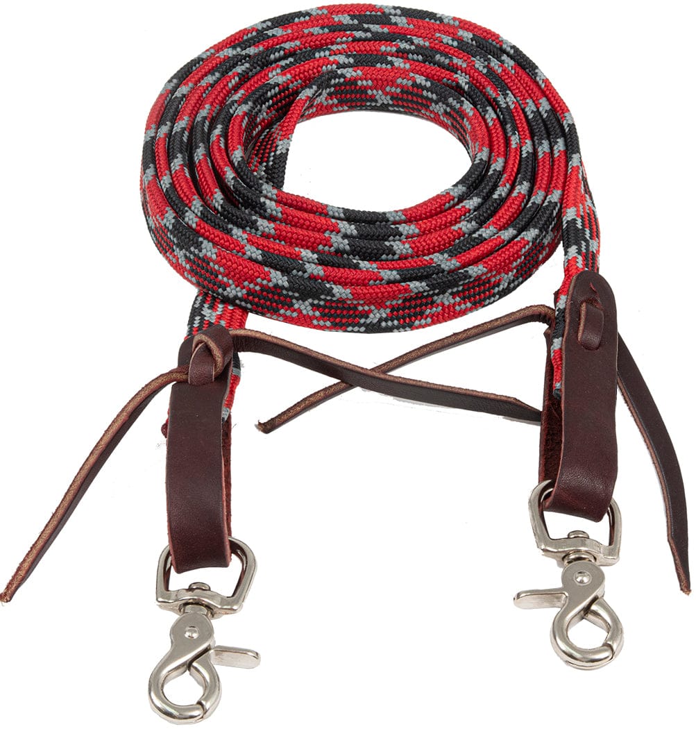 Aztec Braided Flat Waxed Roping Rein