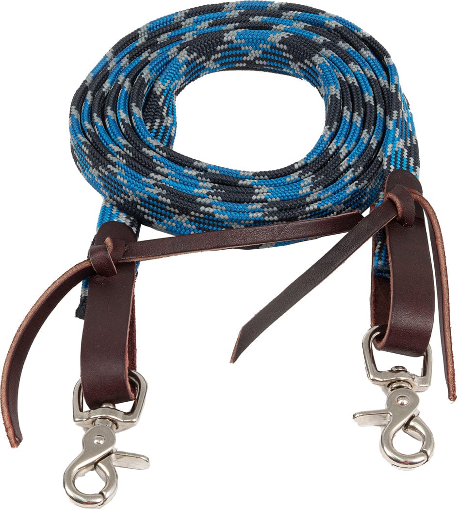 Aztec Braided Flat Waxed Roping Rein - Image 2