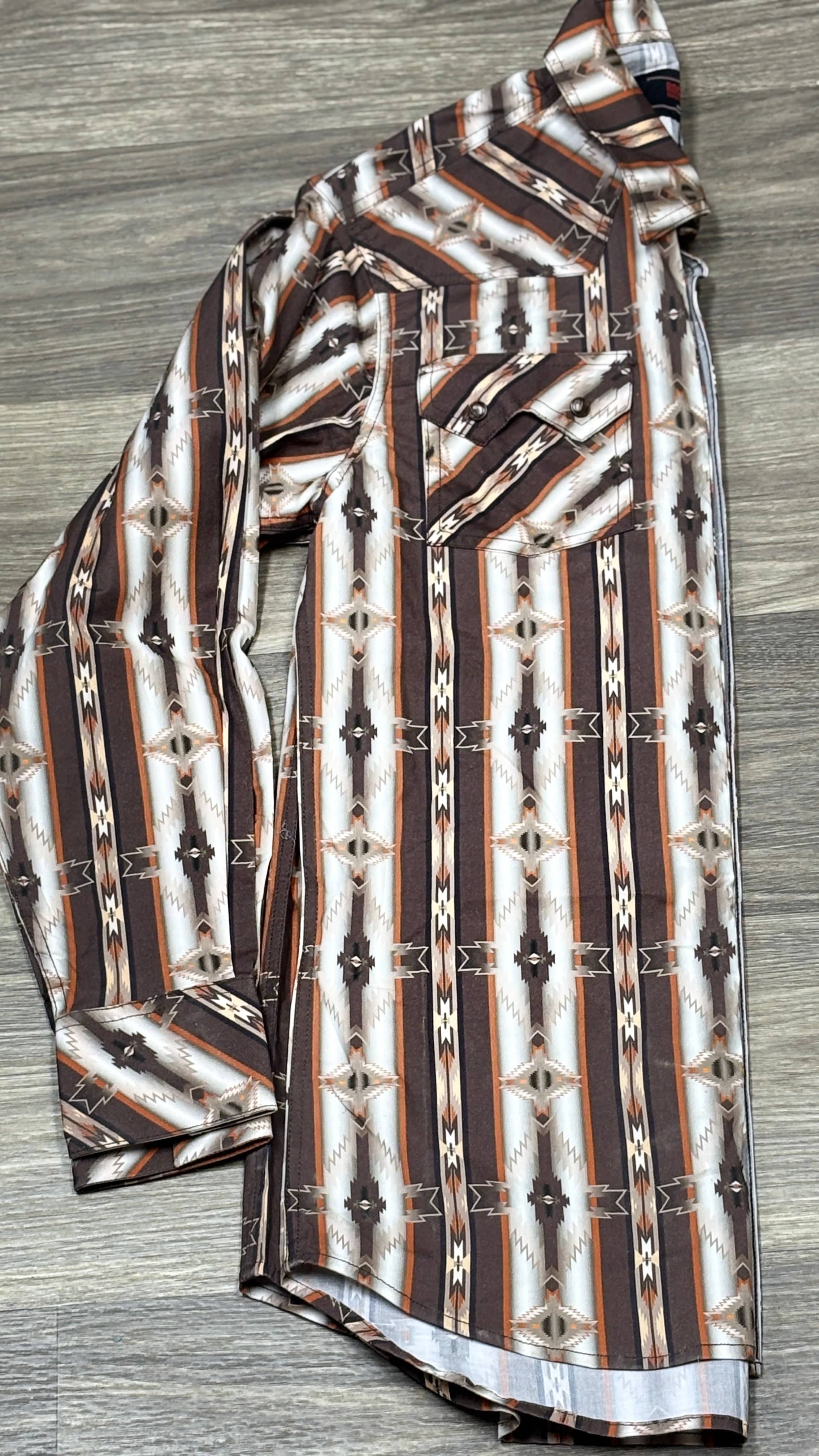 Aztec Print by Rock & Roll ~ Brown - Image 2