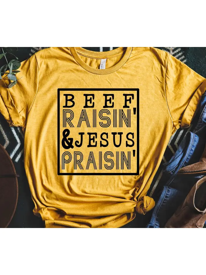 Beef Raisin Jesus Praisin Tee - SALE - Image 2