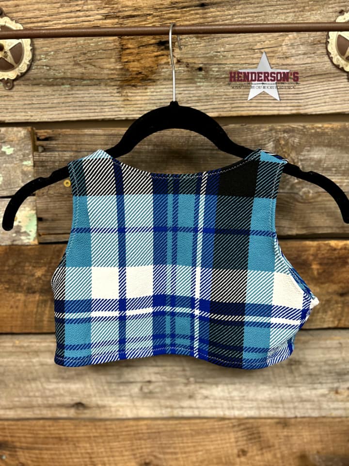 Blue Plaid "Mini"  Youth Bolero - Image 2