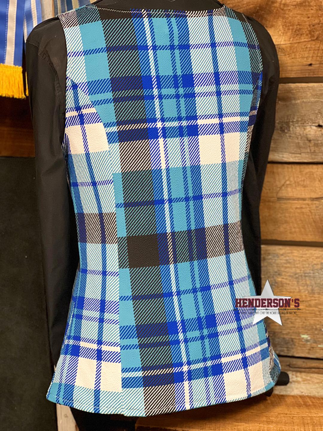 Blue Plaid Vest - Image 3