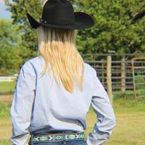 Blue Stripe Rough Stock Shirt - Image 2