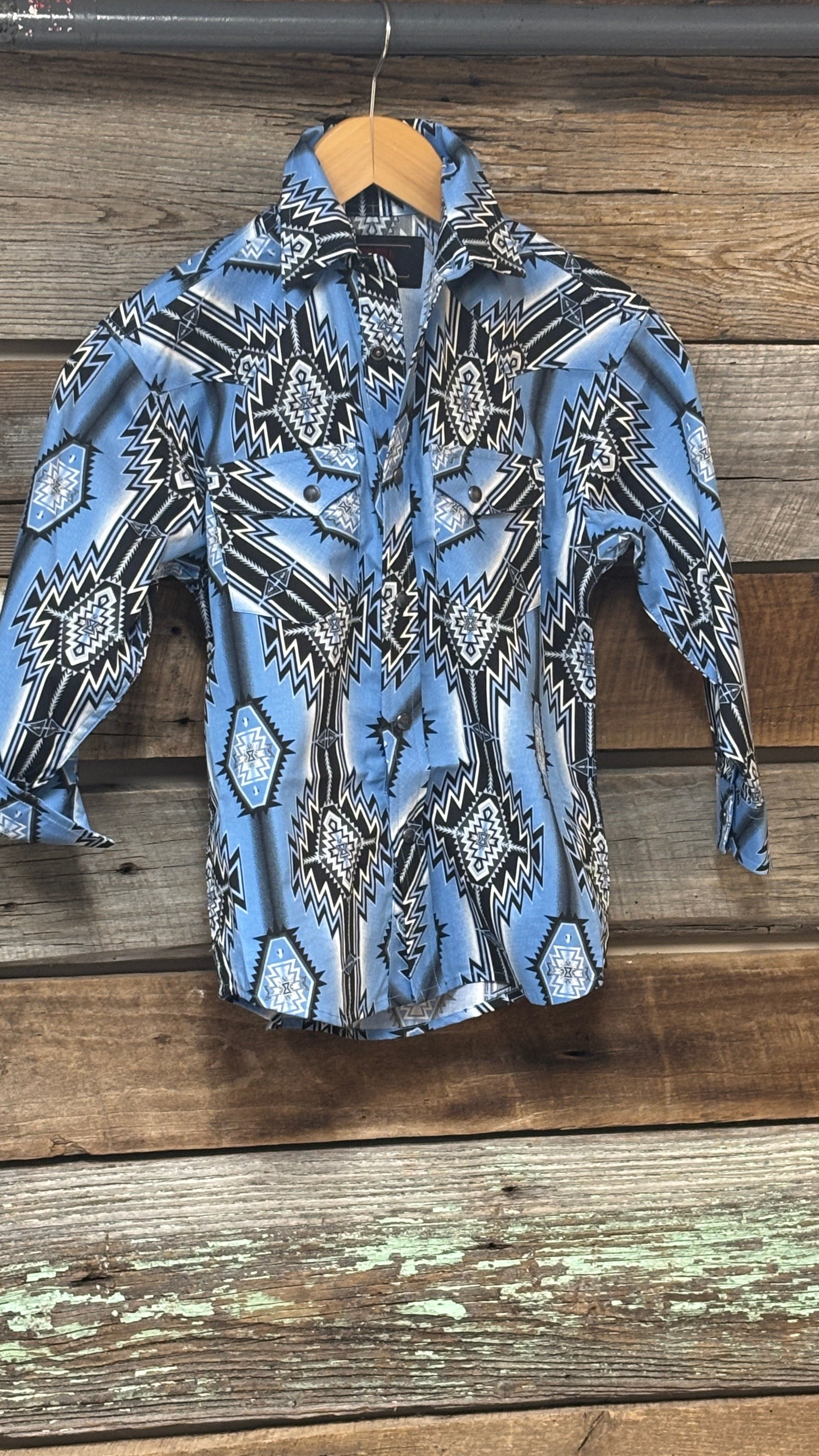 Boy's Aztec Print by Rock & Roll ~ Blue