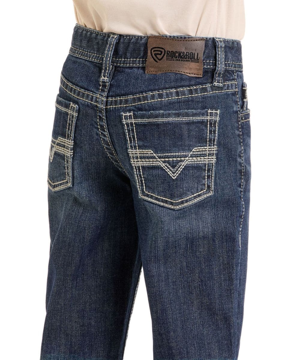 Boy's BB Gun Regular Jeans ~ Two Tone Stitch Pocket by Rock & Roll - Image 3