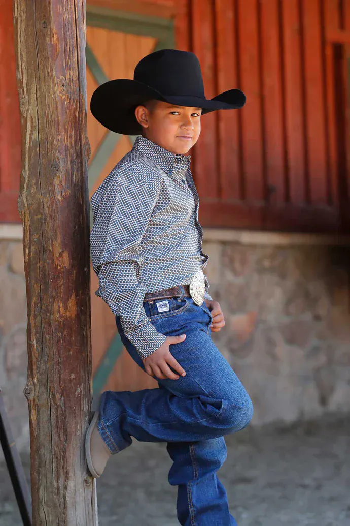 Boy's Cinch Geo Print ~ Teal