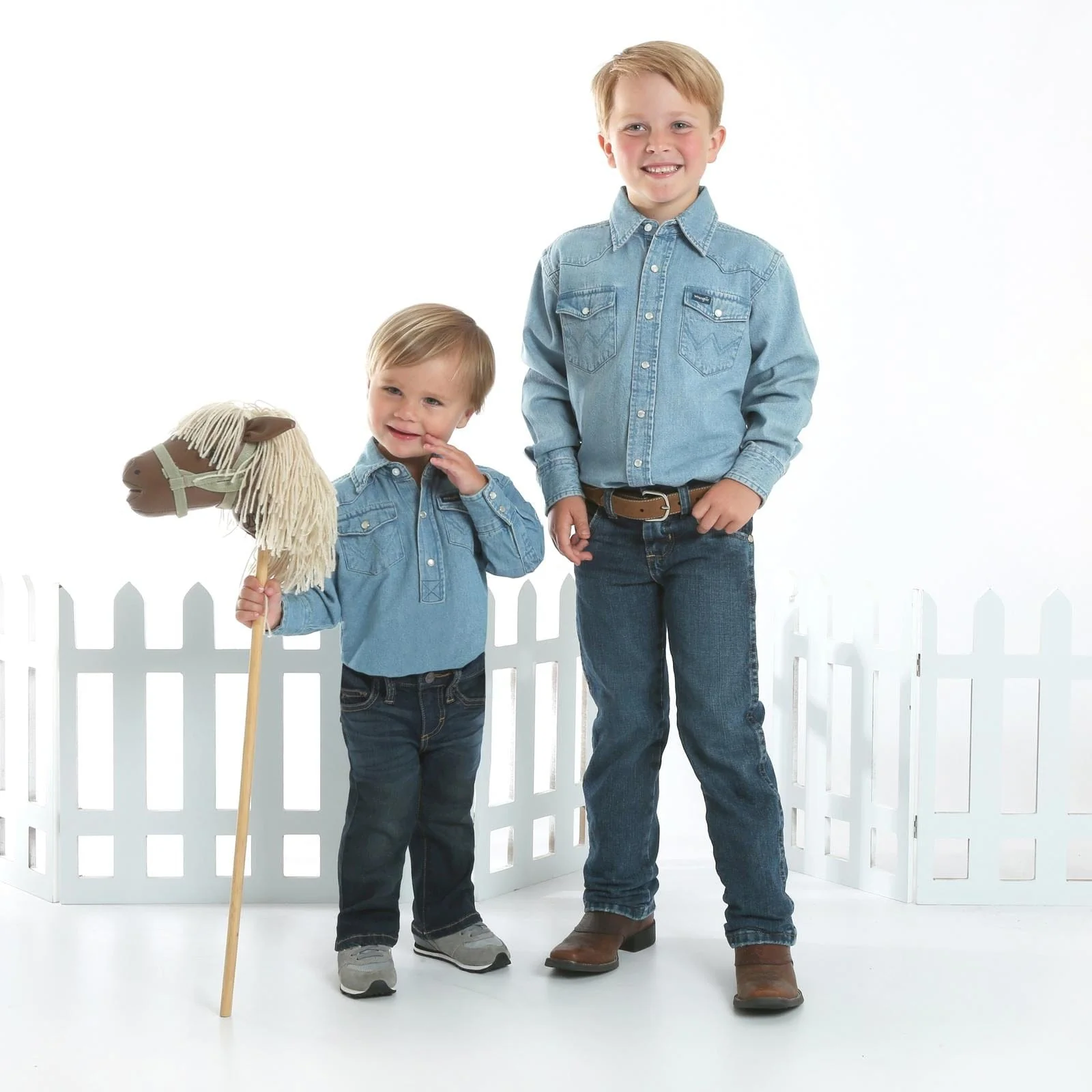 Boy's Cowboy Cut® Western Shirt by Wrangler