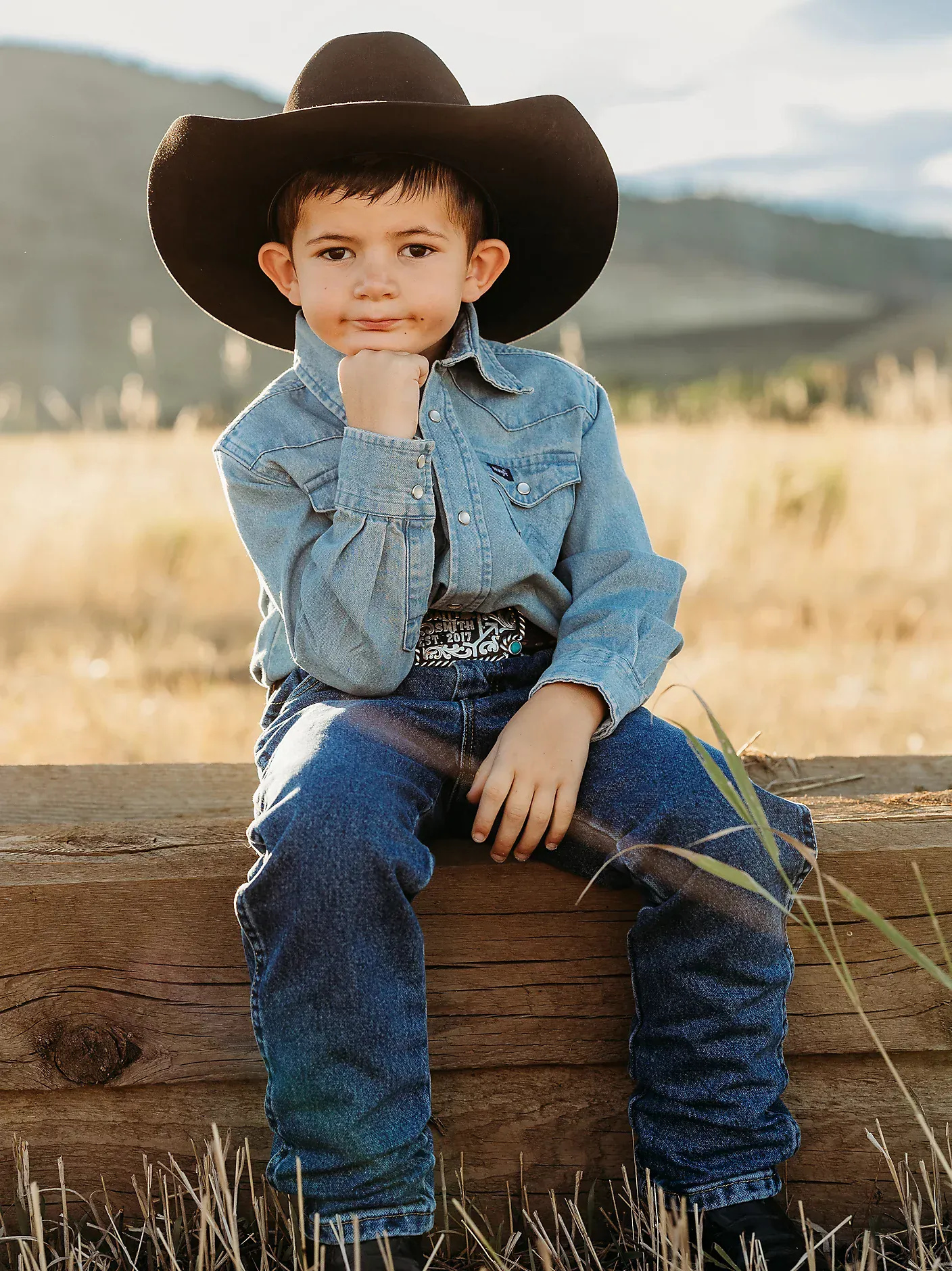 Boy's Cowboy Cut® Western Shirt by Wrangler - Image 2