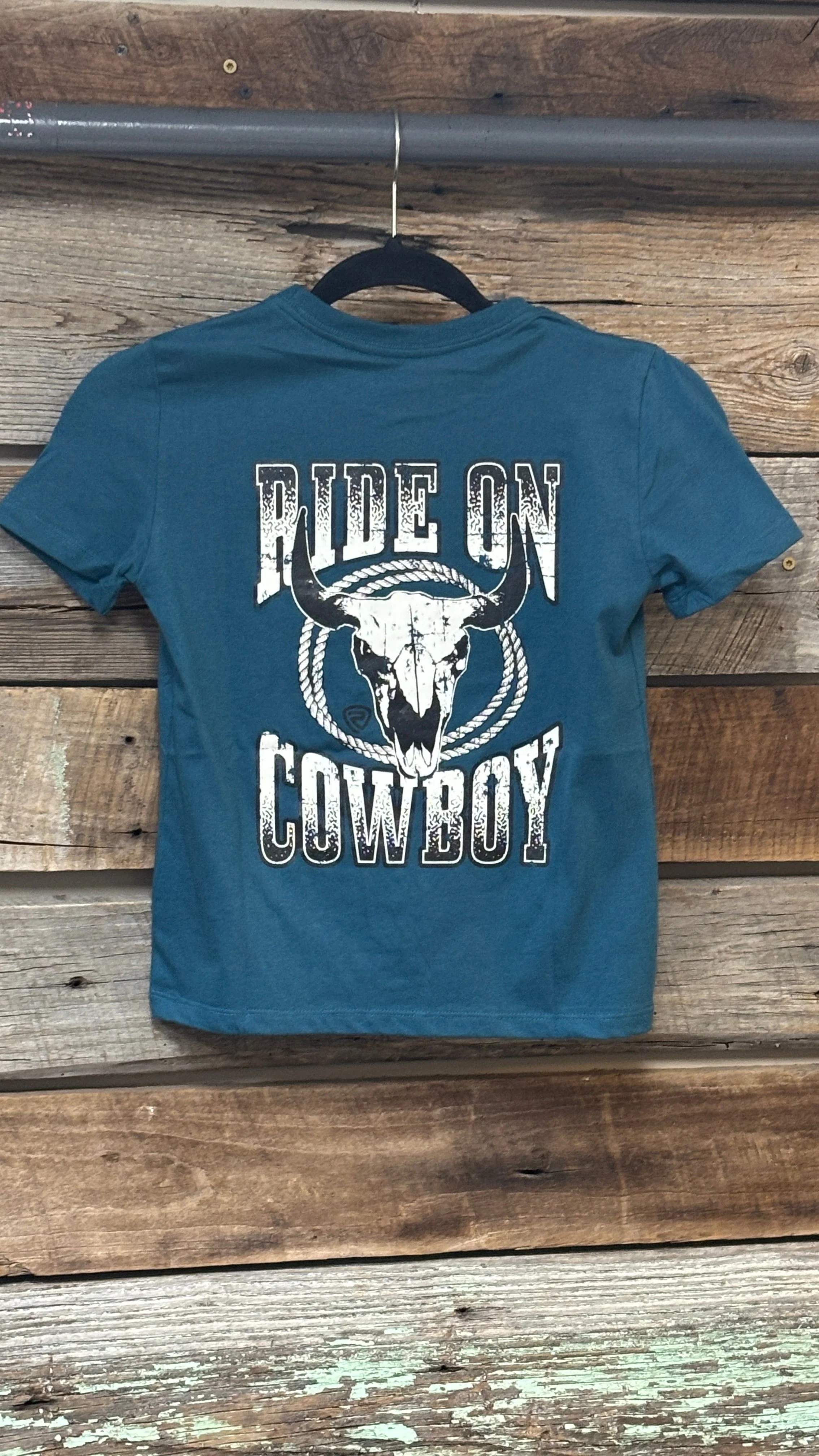 Boy's Longhorn Skull Tee by Rock & Roll