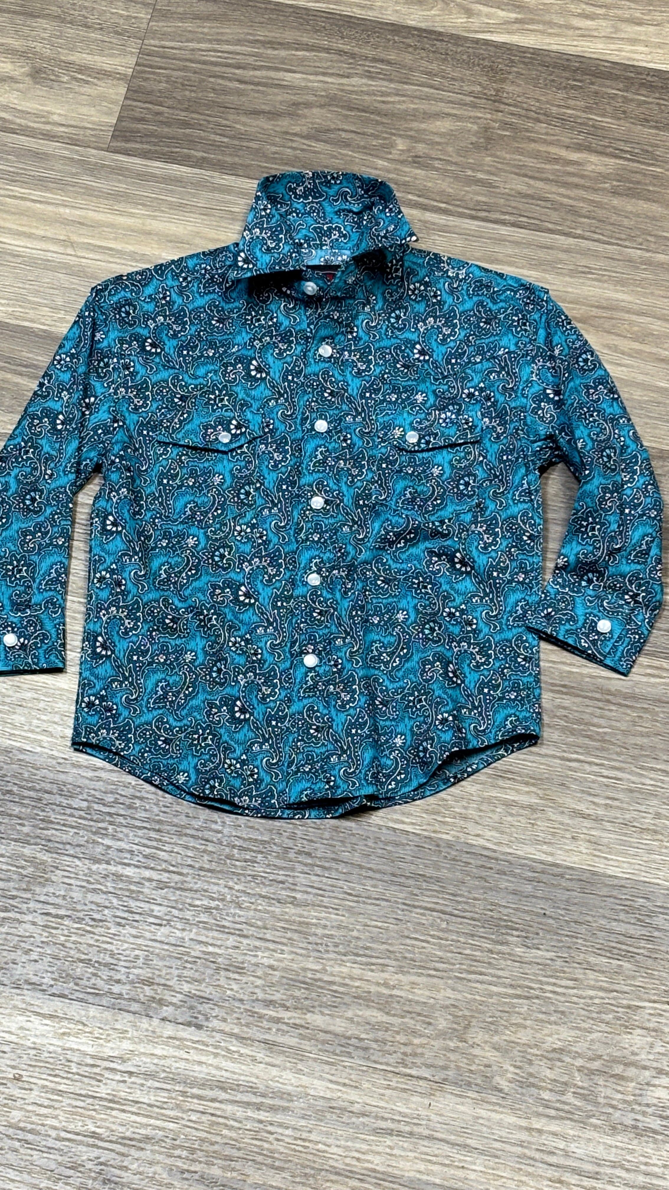 Boy's Paisley Print by Rock & Roll ~ Turquoise