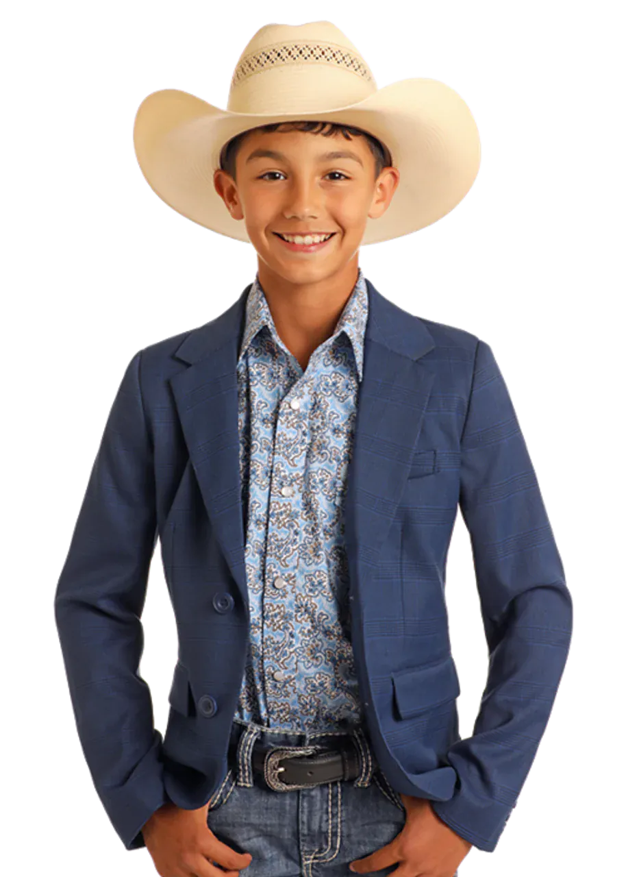 Boys Plaid Sports Coat by Rock & Roll