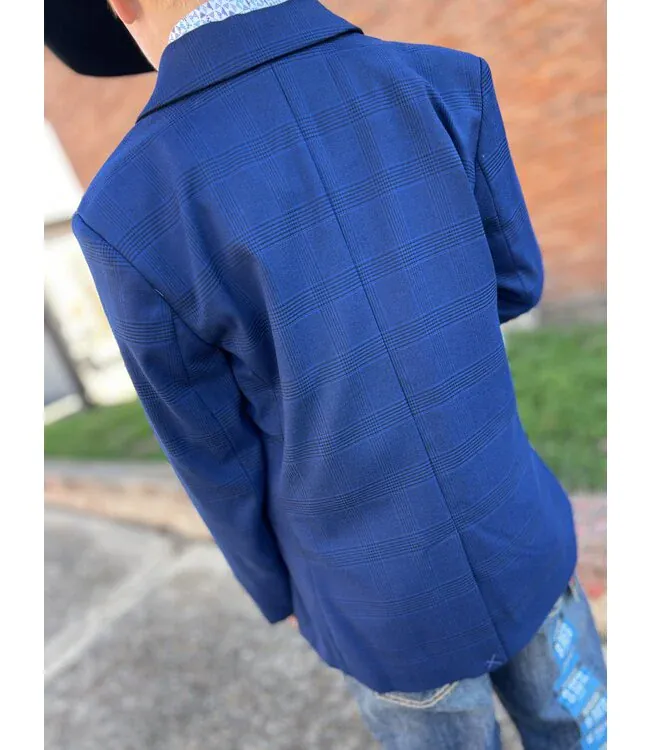 Boys Plaid Sports Coat by Rock & Roll - Image 3