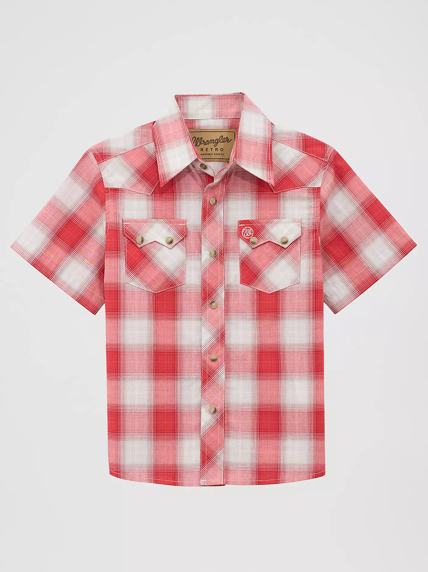 Boy's Retro Wrangler Plaid ~ Red