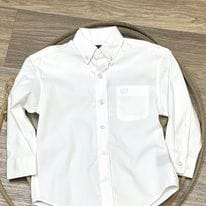 Boy's Solid Button Down ~ White