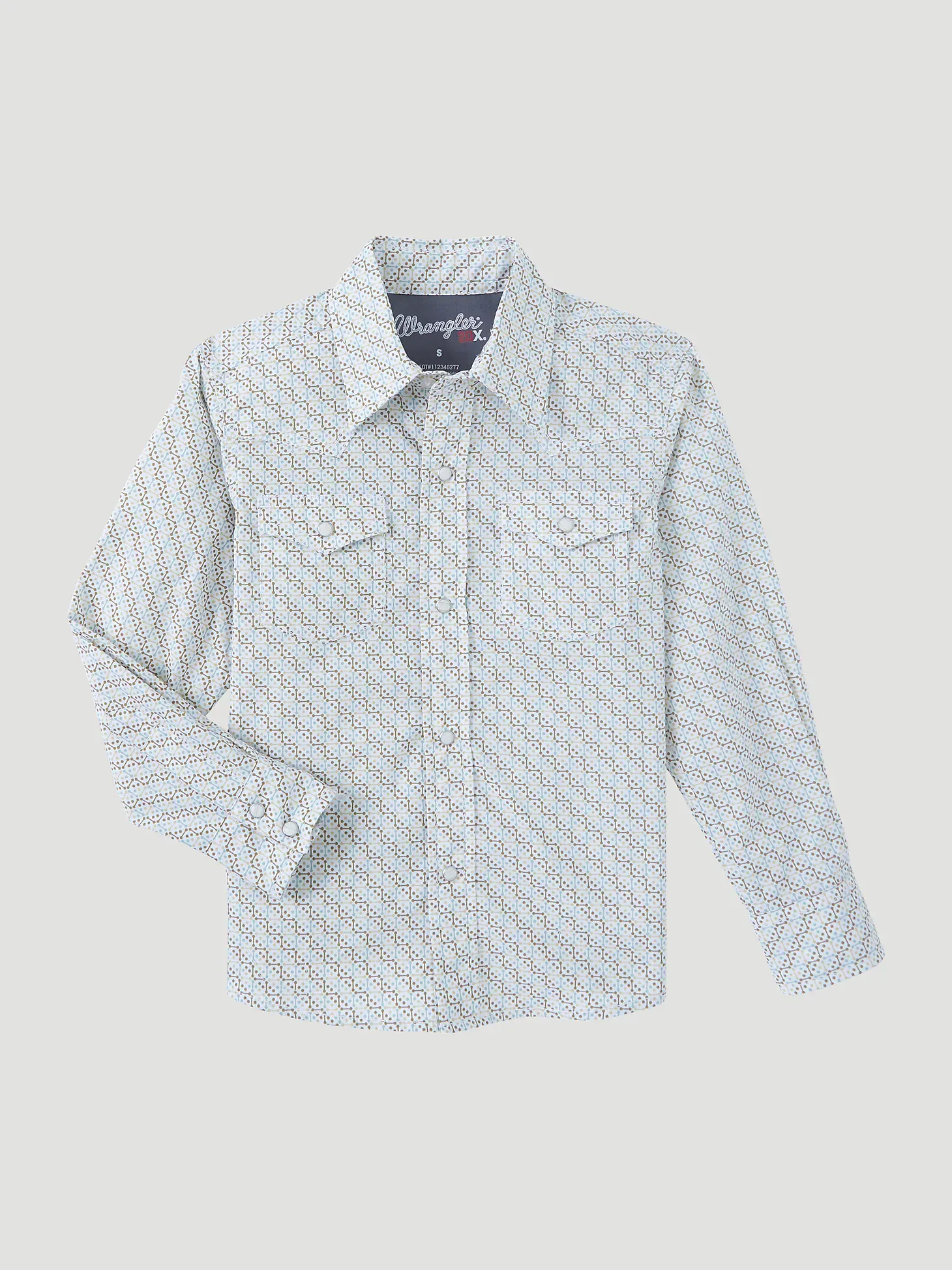 Boy's Wrangler 20X Shirt ~ Khaki Disk