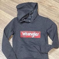 Boys Wrangler® Hoodie ~ Charcoal