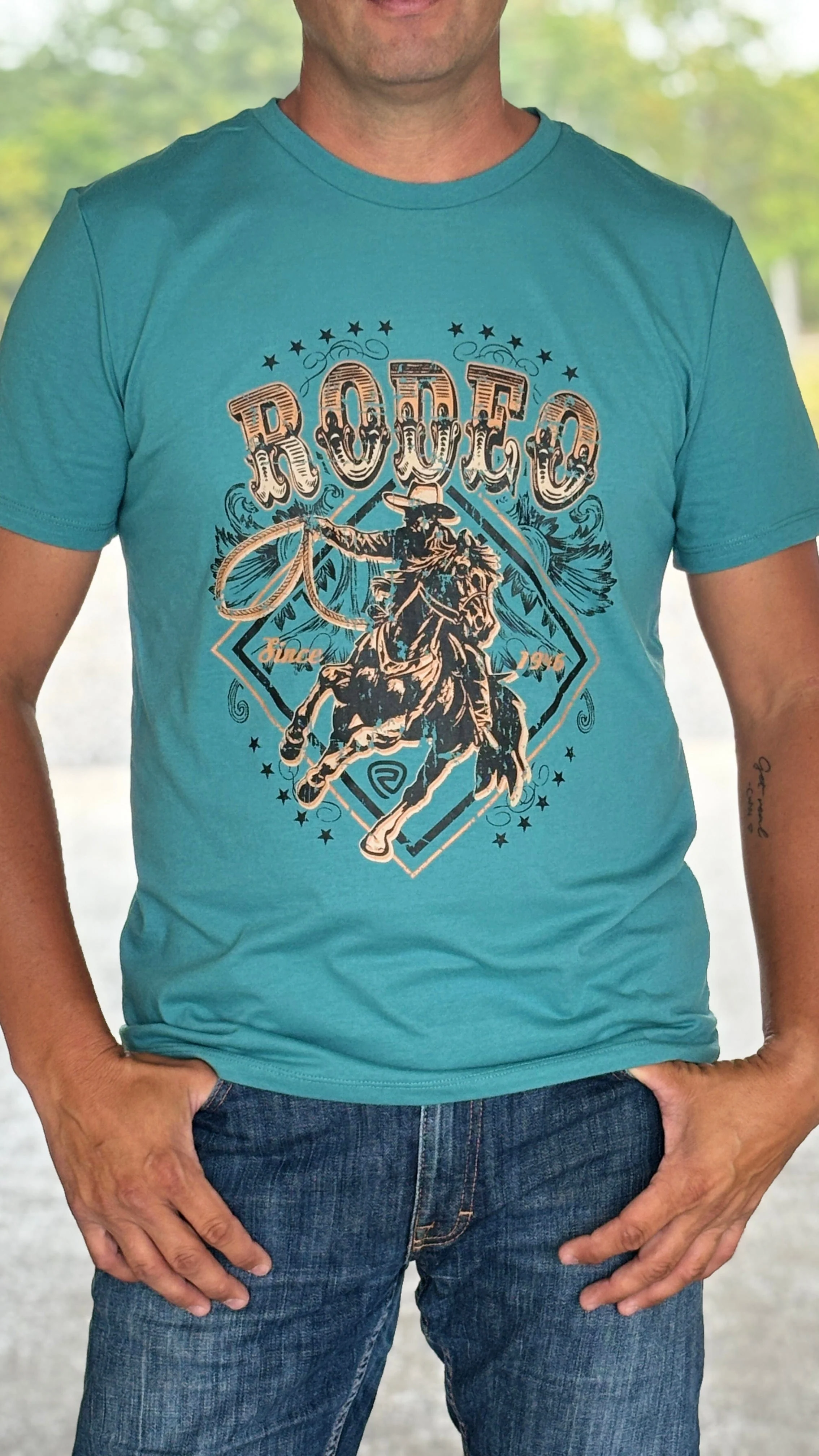 Bronco Rider Tee by Rock & Roll