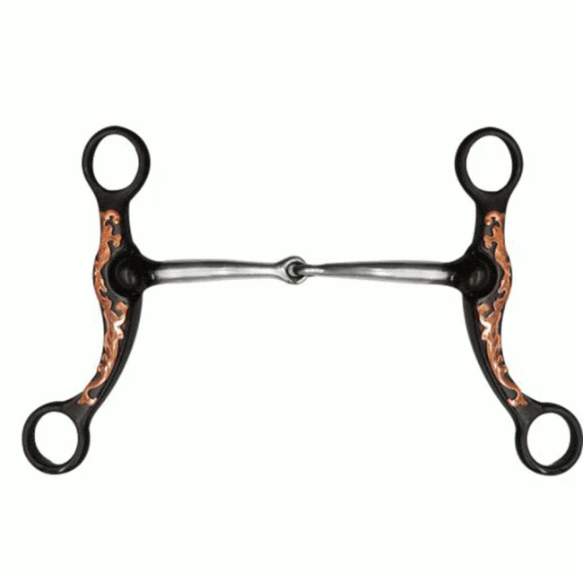 Brown Steel Bit W/Engraved Copper Overlay