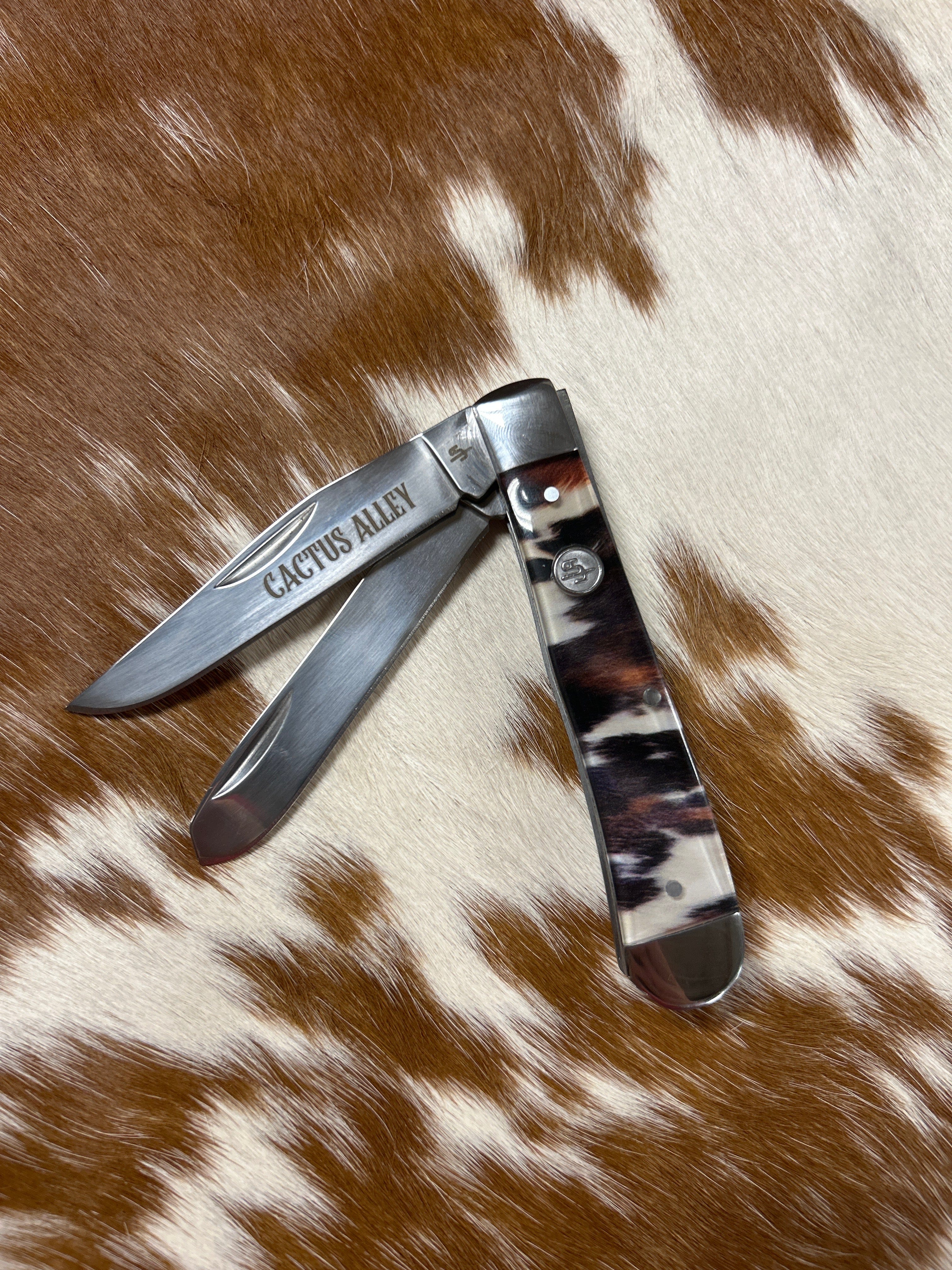 Cactus Alley Knife ~ Trapper ~ Cuero