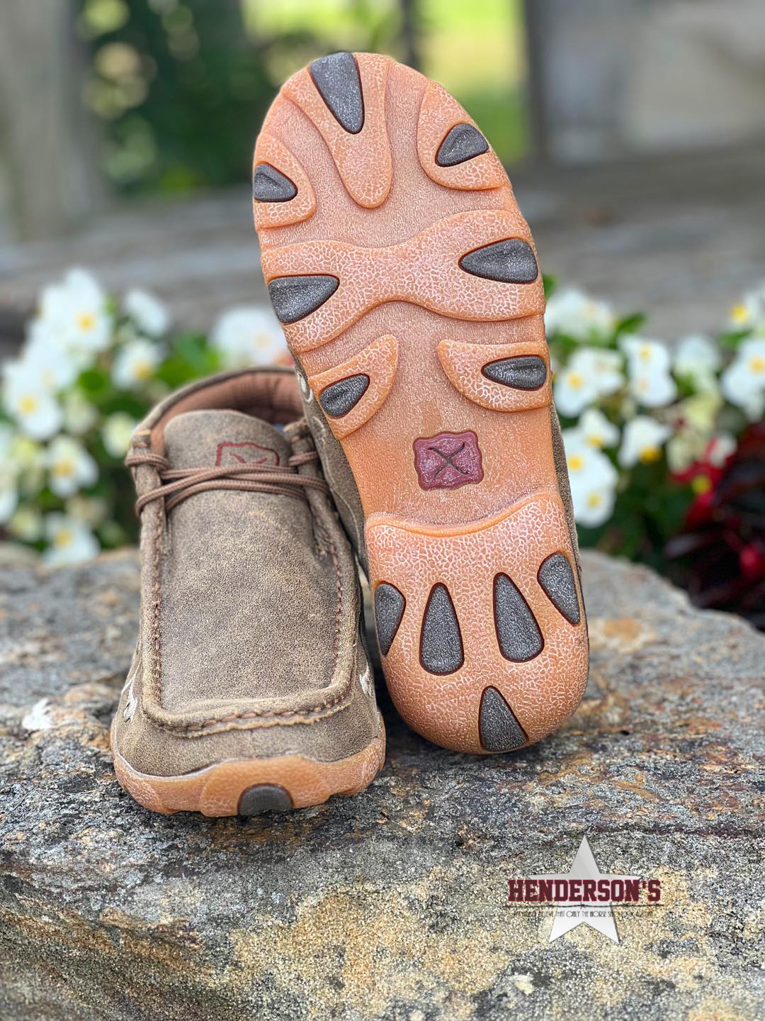 Chukka Driving Moc by Twisted X ~ Ivory Scroll - Image 2