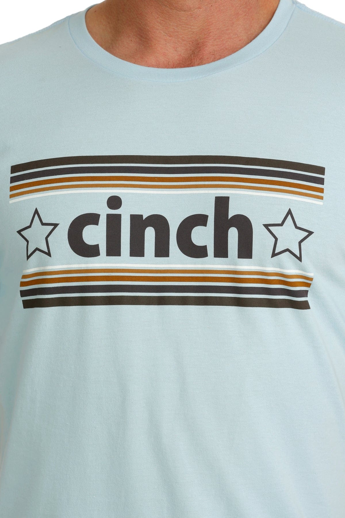 Cinch American Brand Tee ~ Lt Blue - Image 3