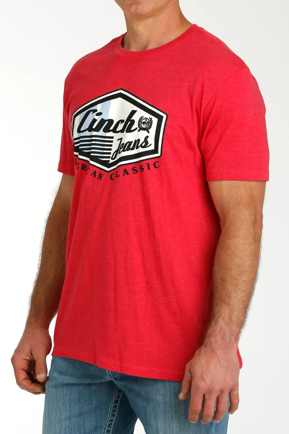 Cinch American Brand Tee ~ Red - Image 2