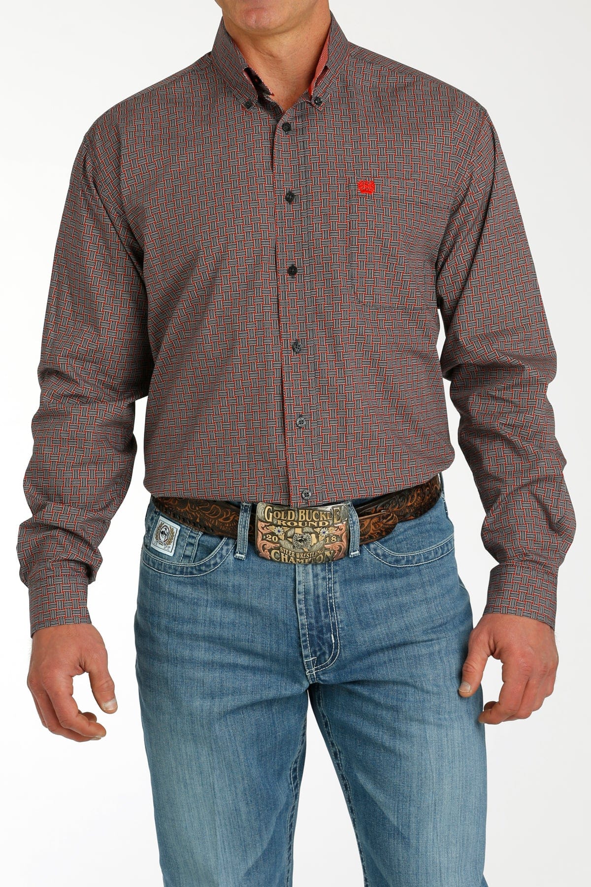 Cinch Geo Print  ~ Charcoal
