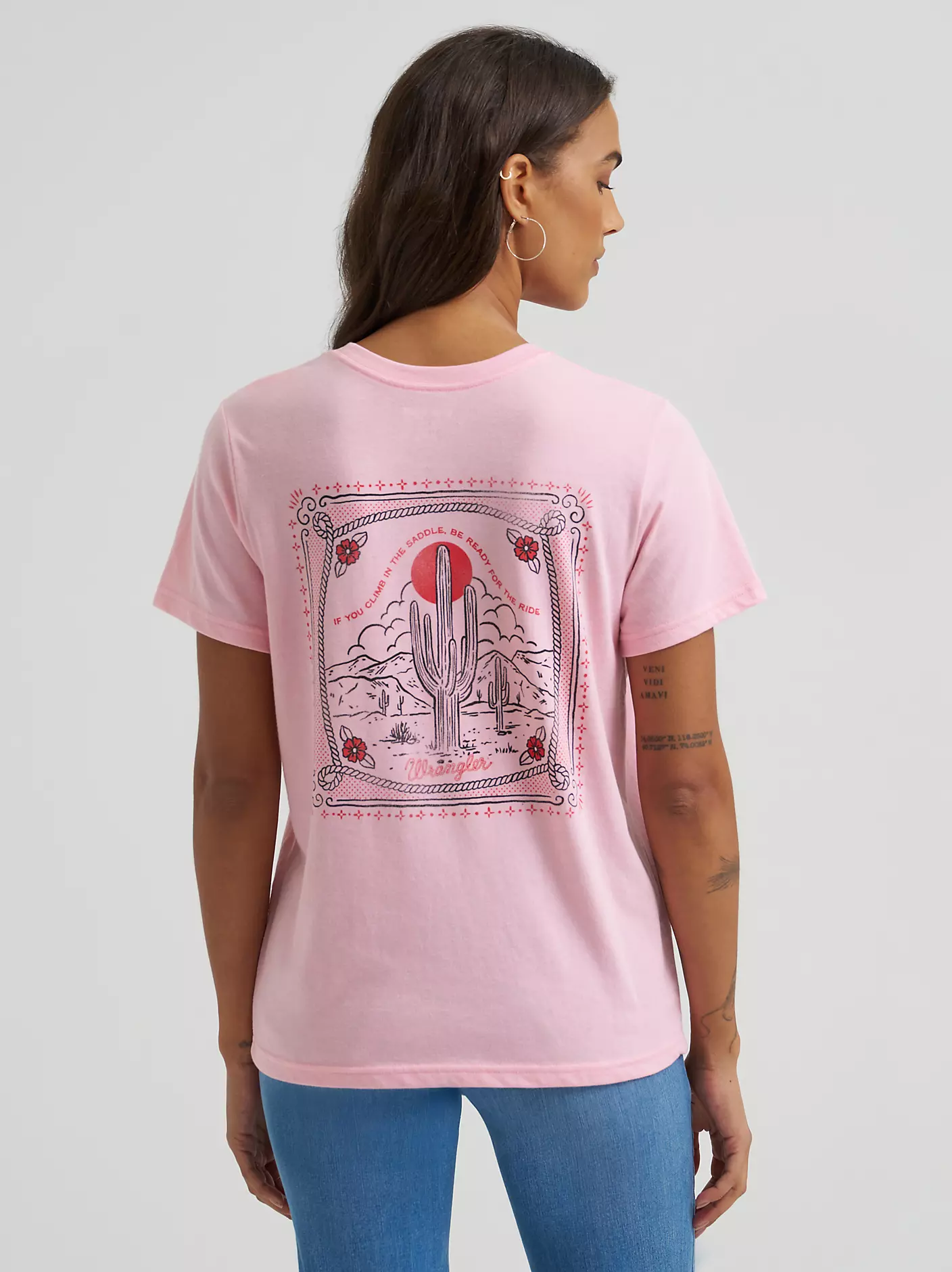 Climb in the Saddle Pocket Tee by Wrangler