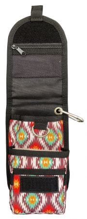 Cordura Phone/Accessory Case ~ Red and Brown Aztec - Image 2
