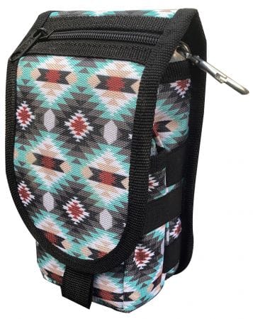 Cordura Phone/Accessory Case ~ Teal Aztec