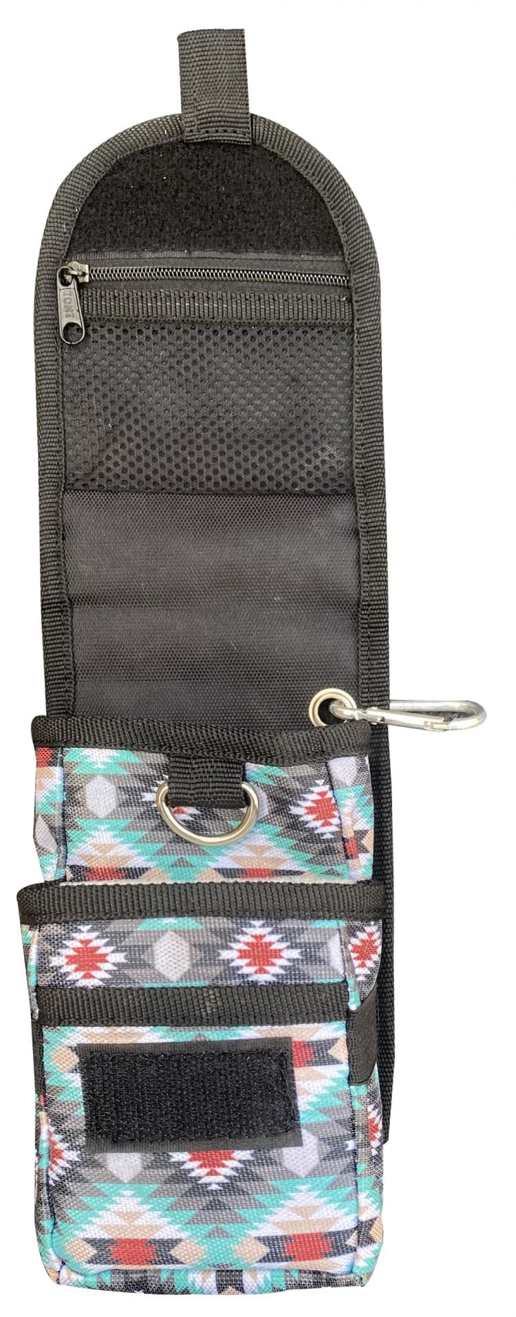 Cordura Phone/Accessory Case ~ Teal Aztec - Image 2