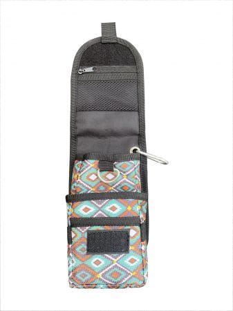 Cordura Phone/Accessory Case ~ Teal Diamond - Image 2