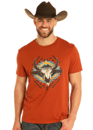 Cow Skull Graphic Tee by Rock & Roll