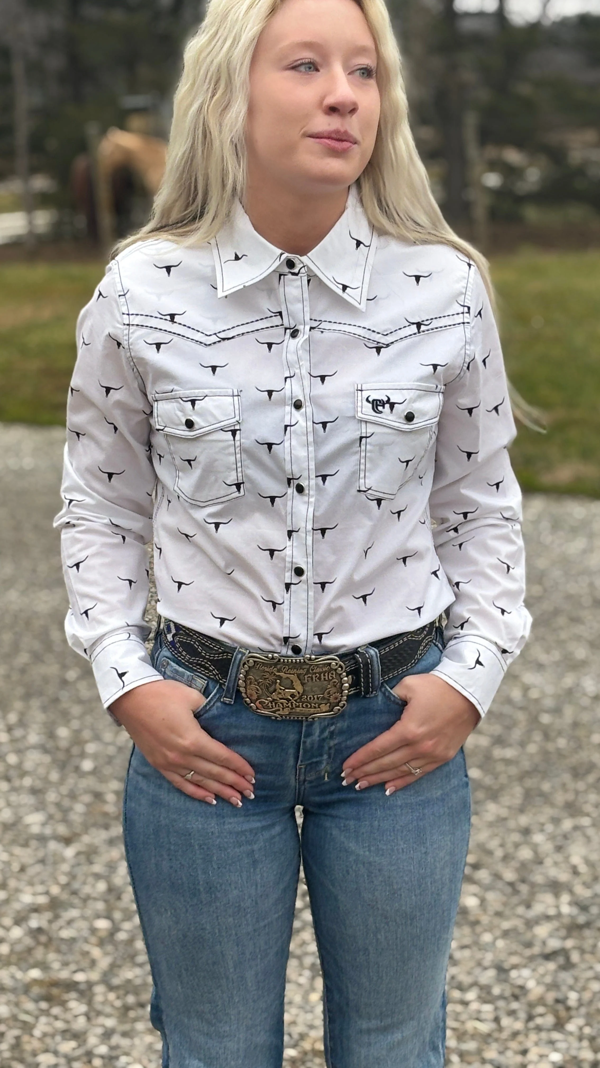 Cowgirl Hardware Skull Scatter Western
