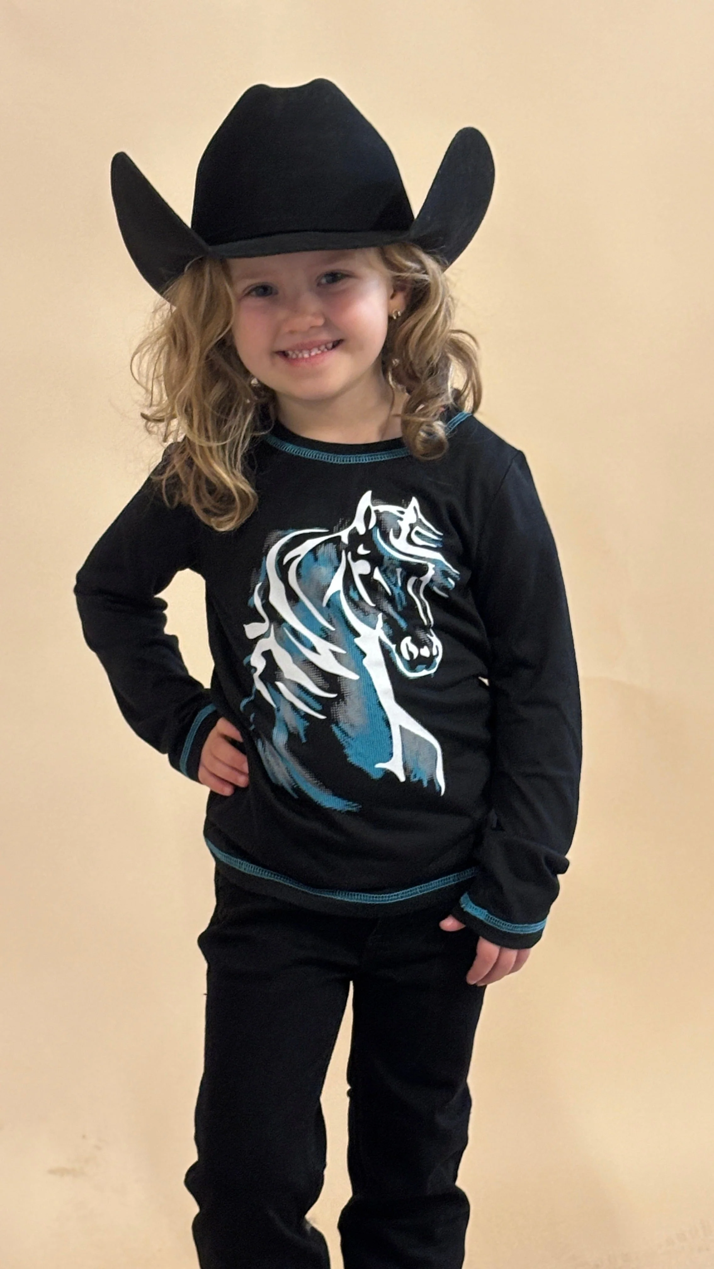 Cowgirl Hardware Watercolor Horse Tee