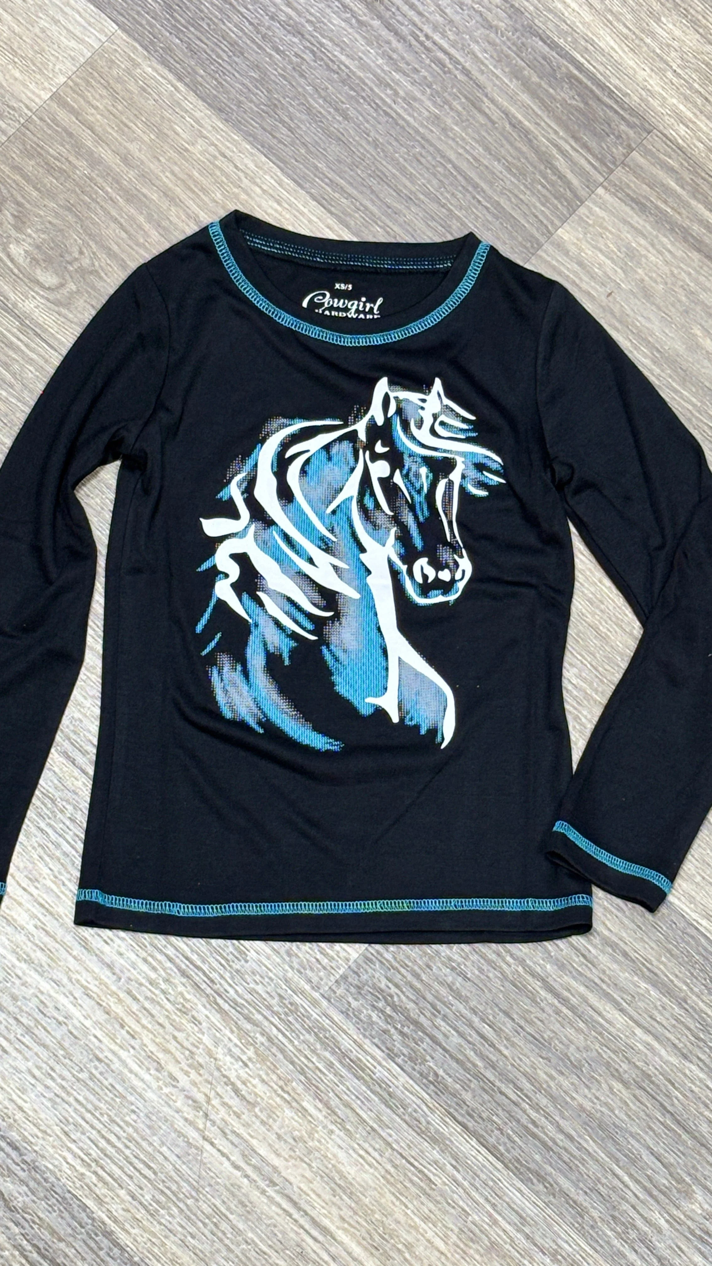 Cowgirl Hardware Watercolor Horse Tee - Image 2