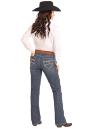Crossed Embroidered Jean by Rock & Roll - Image 4