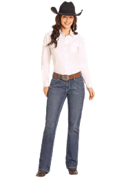 Crossed Embroidered Jean by Rock & Roll - Image 5